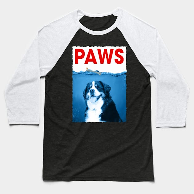 Berner PAWS Mountain Majesty, Stylish Tee for Dog Devotees Baseball T-Shirt by Gamma-Mage